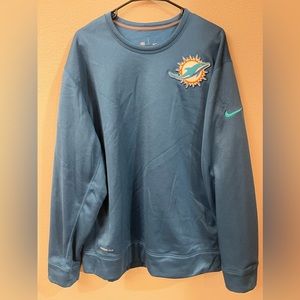 Miami Dolphins NFL Onfield Nike Therma-Fit Sweatshirt Mens XL